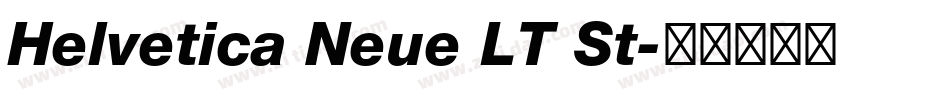 Helvetica Neue LT St字体转换